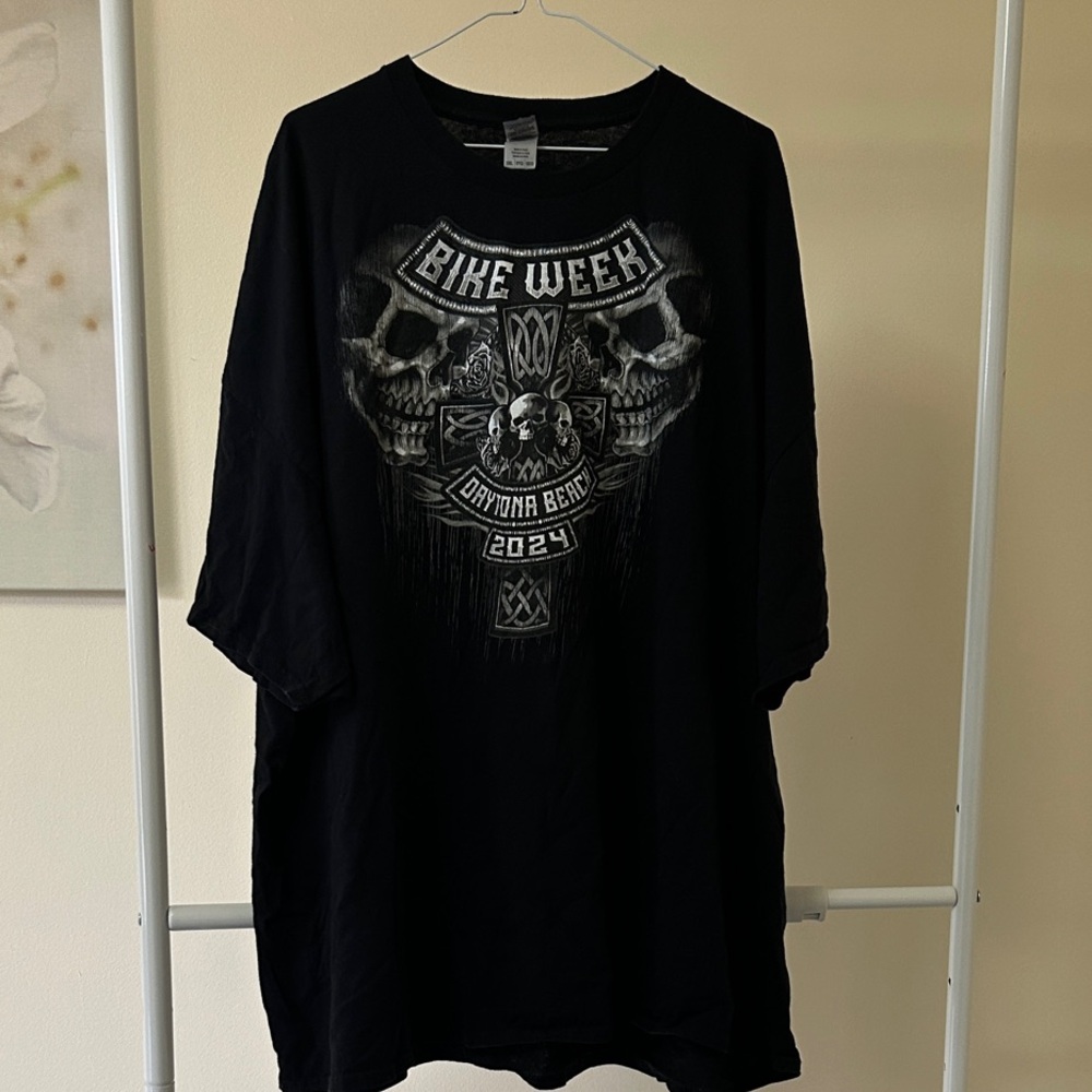 Gildan Black Daytona Bike Week 2024 Graphic Tee